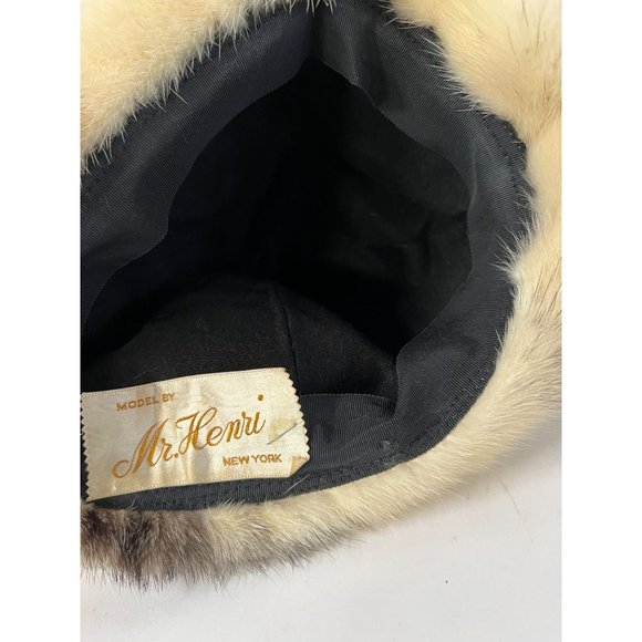Fur 60's Vintage Hat by Mr Henri NY - Picture 8 of 16